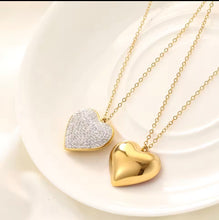 Load image into Gallery viewer, Endless Spark Zircon Heart Necklace