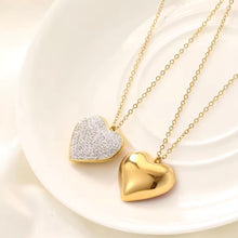 Load image into Gallery viewer, Endless Spark Zircon Heart Necklace