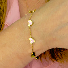 Load image into Gallery viewer, 5 Love Heart Bracelet