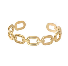 Load image into Gallery viewer, Hollow Square Link Bangle Bracelet