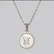 Load image into Gallery viewer, Sun Letter Pendant Necklace