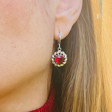 Load image into Gallery viewer, Zircon Color Pendant Necklace & Earrings Set