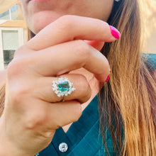 Load image into Gallery viewer, Green Princess Cut Jewelry Set