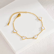 Load image into Gallery viewer, 5 Love Heart Bracelet