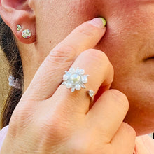 Load image into Gallery viewer, Pearl Anti Stress/Anti Anxiety Fidget Spinner Ring