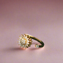Load image into Gallery viewer, Sunflower Anti-Stress/Anxiety Fidget Ring