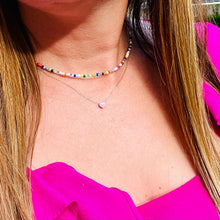 Load image into Gallery viewer, Mini Double-sided Color Heart Necklace