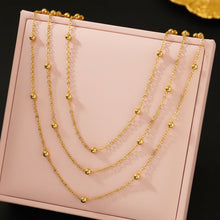 Load image into Gallery viewer, Triple Tier Bead Necklace