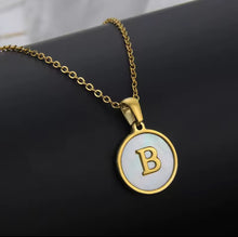 Load image into Gallery viewer, Sun Letter Pendant Necklace