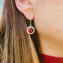 Load image into Gallery viewer, Zircon Color Pendant Necklace & Earrings Set