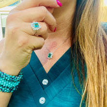 Load image into Gallery viewer, Green Princess Cut Jewelry Set