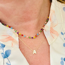 Load image into Gallery viewer, Colorful Gold Plated Beads Necklace