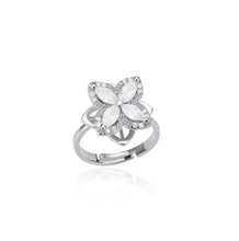 Load image into Gallery viewer, Four Leaf Flower Fidget Spinner Ring