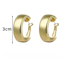 Load image into Gallery viewer, Simple Thick Hoop Earrings