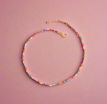 Load image into Gallery viewer, Colorful Gold Plated Beads Necklace