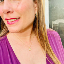 Load image into Gallery viewer, Sideways Dangling Heart Necklace