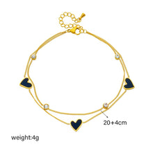 Load image into Gallery viewer, Love Heart Shell Anklet