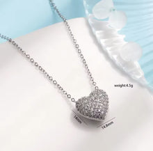 Load image into Gallery viewer, All Zircon Full Heart