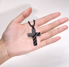 Load image into Gallery viewer, American Flag Cross Necklace