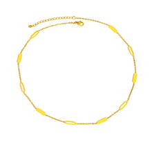 Load image into Gallery viewer, Rectangular Solid and Hollow Necklace