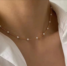 Load image into Gallery viewer, Pearl Chain Necklace