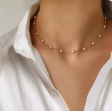 Load image into Gallery viewer, Pearl Chain Necklace