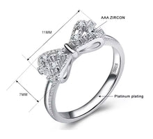 Load image into Gallery viewer, Zircon Bowknot Ring
