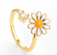 Load image into Gallery viewer, Daisy Fidget Spinner Ring