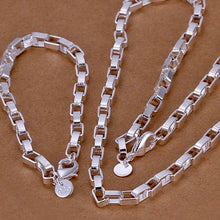Load image into Gallery viewer, Box Geometric Necklace & Bracelet Set