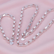 Load image into Gallery viewer, Box Geometric Necklace & Bracelet Set
