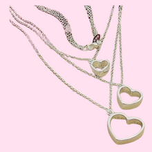 Load image into Gallery viewer, Triple Hearts Dangling Necklaces