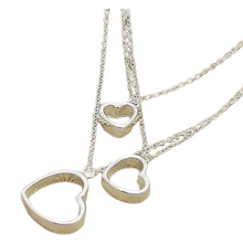 Load image into Gallery viewer, Triple Hearts Dangling Necklaces
