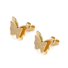 Load image into Gallery viewer, Butterfly Frosted Stud Earrings