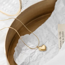 Load image into Gallery viewer, Sideways Dangling Heart Necklace