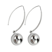 Load image into Gallery viewer, Mirror Ball Round Drop Earrings
