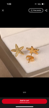 Load image into Gallery viewer, Sandy Starfish Stud Earrings