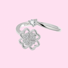 Load image into Gallery viewer, 4 Heart Clover Anti-Stress/Anxiety Fidget Spinner Ring