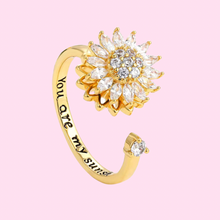 Load image into Gallery viewer, Sunflower Anti-Stress/Anxiety Fidget Ring