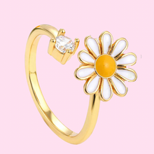 Load image into Gallery viewer, Daisy Fidget Spinner Ring