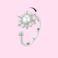 Load image into Gallery viewer, Pearl Anti Stress/Anti Anxiety Fidget Spinner Ring