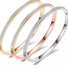 Load image into Gallery viewer, Pave Crystals Cuff Bangle Bracelet