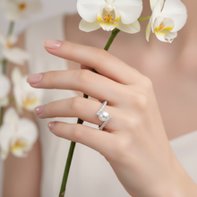 Load image into Gallery viewer, Twisted Pearl Zircon Ring