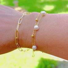 Load and play video in Gallery viewer, Pearl Double-Layer Bracelet