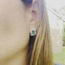 Load and play video in Gallery viewer, Green Princess Cut Jewelry Set