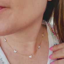 Load and play video in Gallery viewer, Mini Butterfly Necklace & Earrings Set