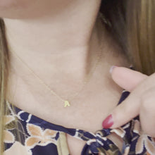 Load and play video in Gallery viewer, Mini Letter Pendant Necklace