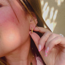 Load and play video in Gallery viewer, Chain Hoop Earrings
