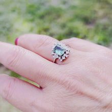 Load and play video in Gallery viewer, Green Princess Cut Jewelry Set