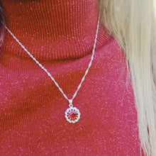 Load and play video in Gallery viewer, Zircon Color Pendant Necklace & Earrings Set