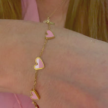 Load and play video in Gallery viewer, 5 Love Heart Bracelet